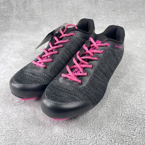 Tommaso Pista Aria Knit Road Cycling Shoes US 10 Womens  Black Pink